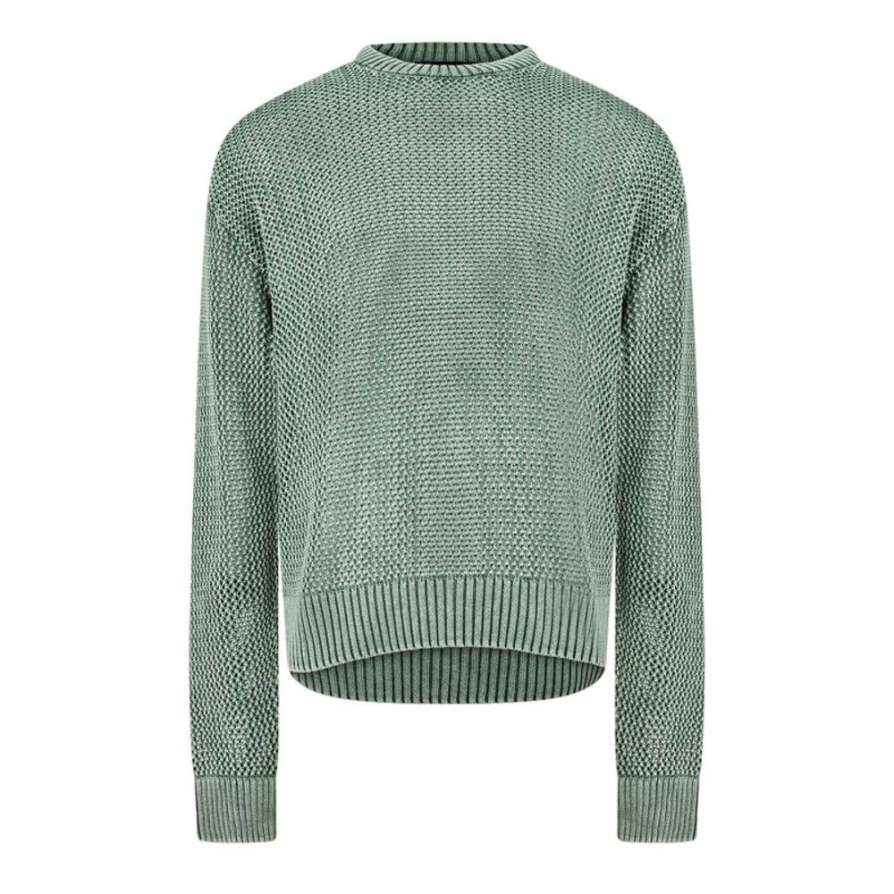 Represent Mens Knitted Lightweight Sweater / Forest Green
